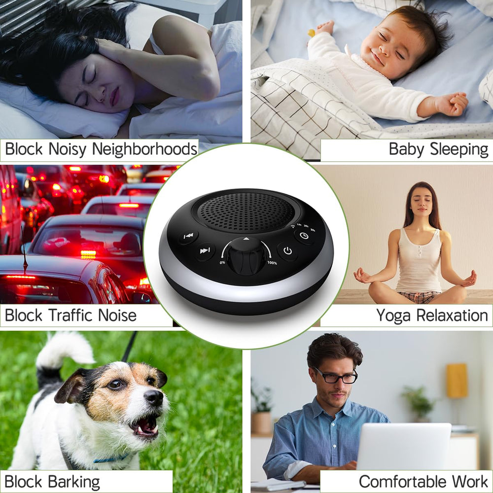 iDealSleep beside smartphone illustrating compact size and travel-ready design