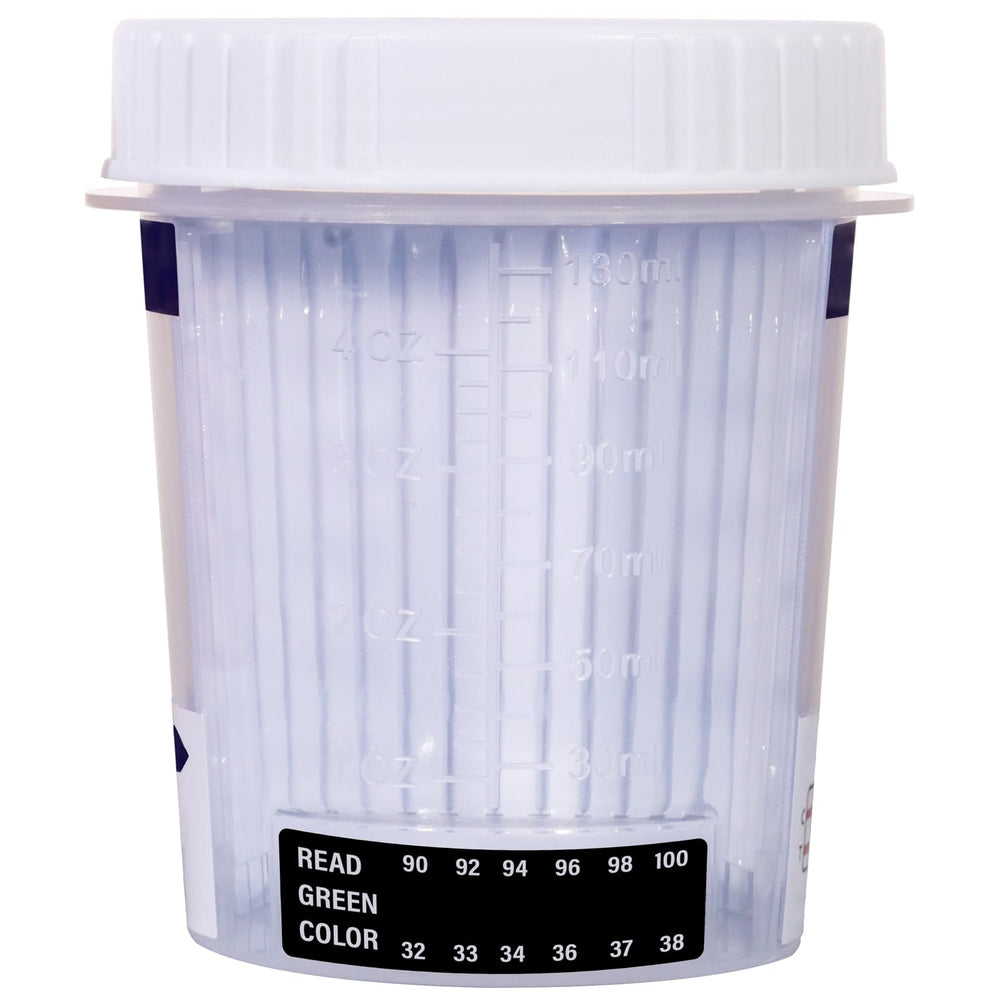 Identify Diagnostics cup in clinic setting demonstrating fast point-of-care screening