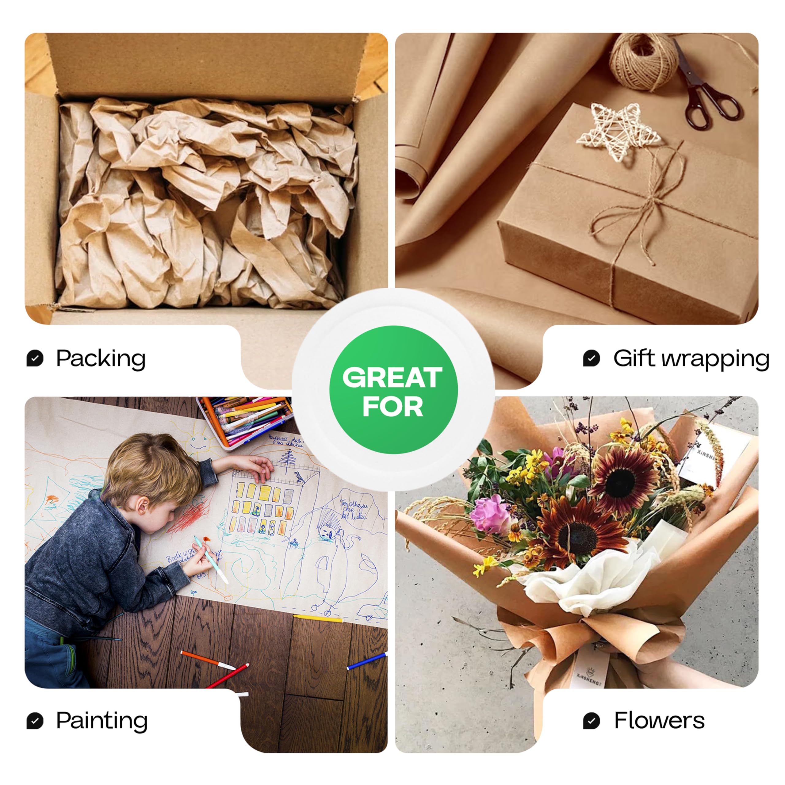 IDL Packaging large classroom mural made from kraft paper ideal for kids art