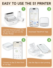 iDPRT single roll of thermal paper included for immediate printing benefit