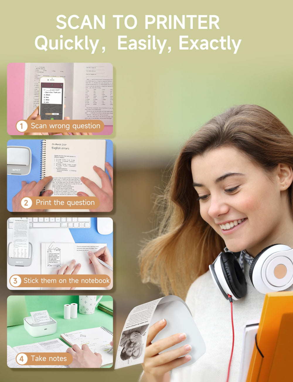 iDPRT spread of printed labels showing versatile designs and clear readability