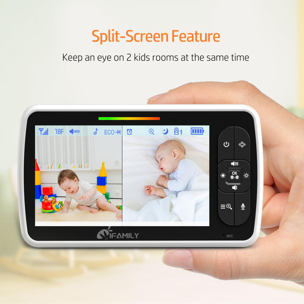 iFamily camera lens close-up highlighting pan-tilt mechanism for wider coverage