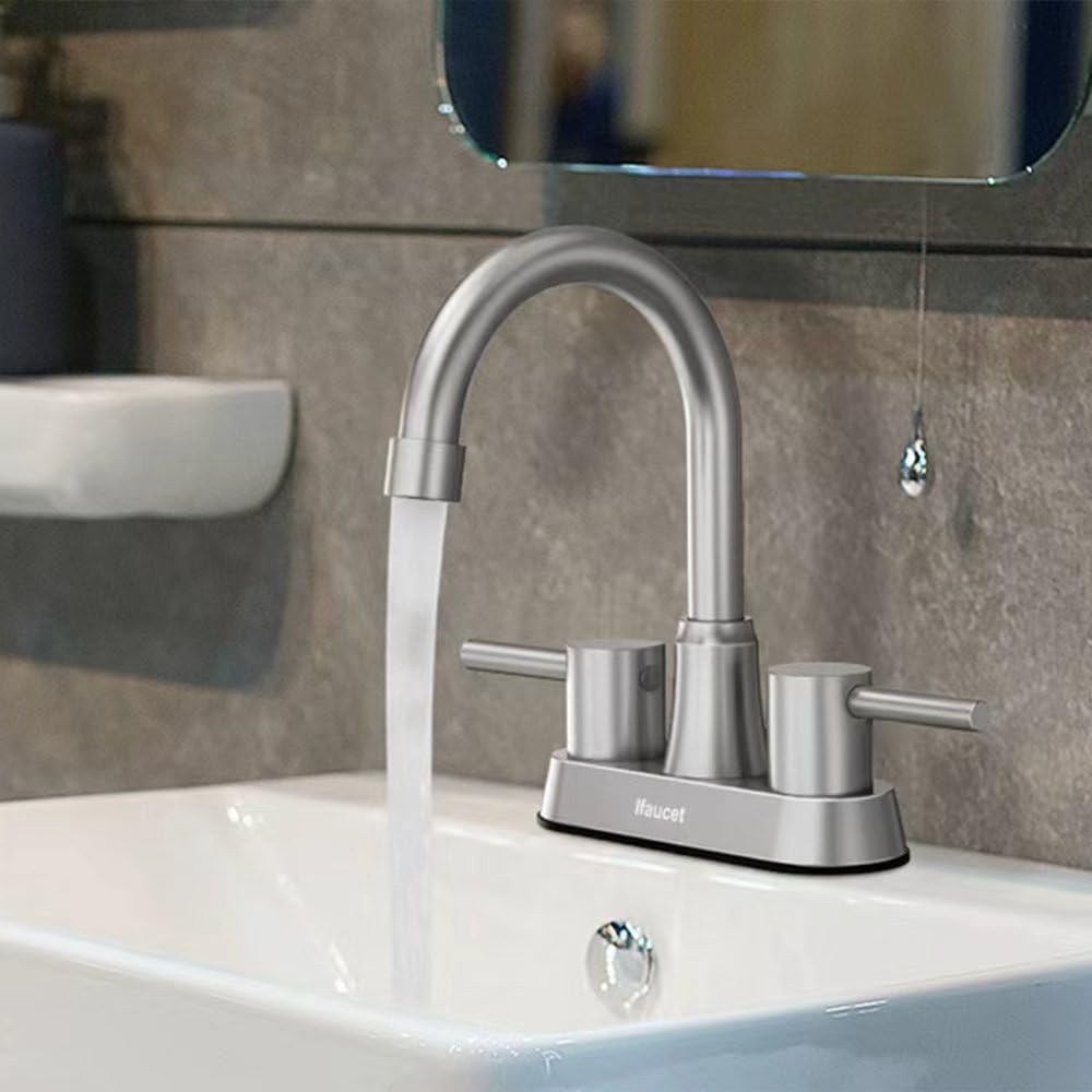 Ifaucet installed on bathroom vanity to show aesthetic upgrade and practical usability benefit