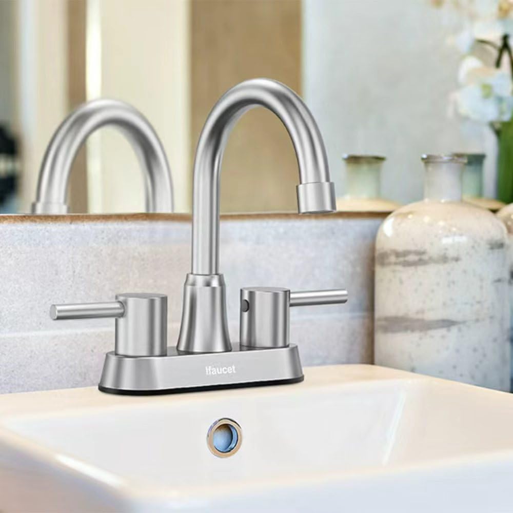 Ifaucet stainless-steel finish texture close-up showing wear-resistant corrosion protection benefit