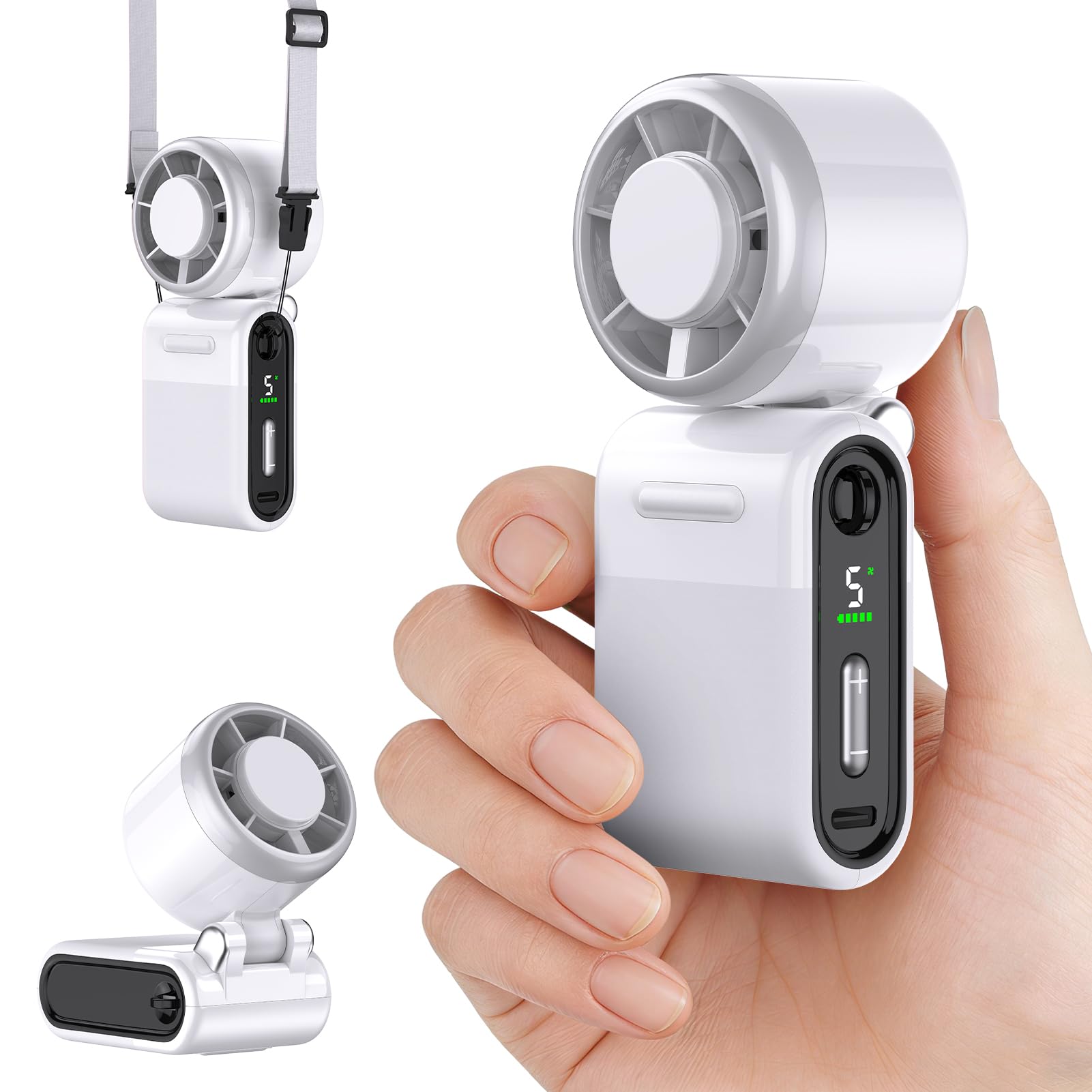 iFunSky mini front view showing compact fan for powerful cooling