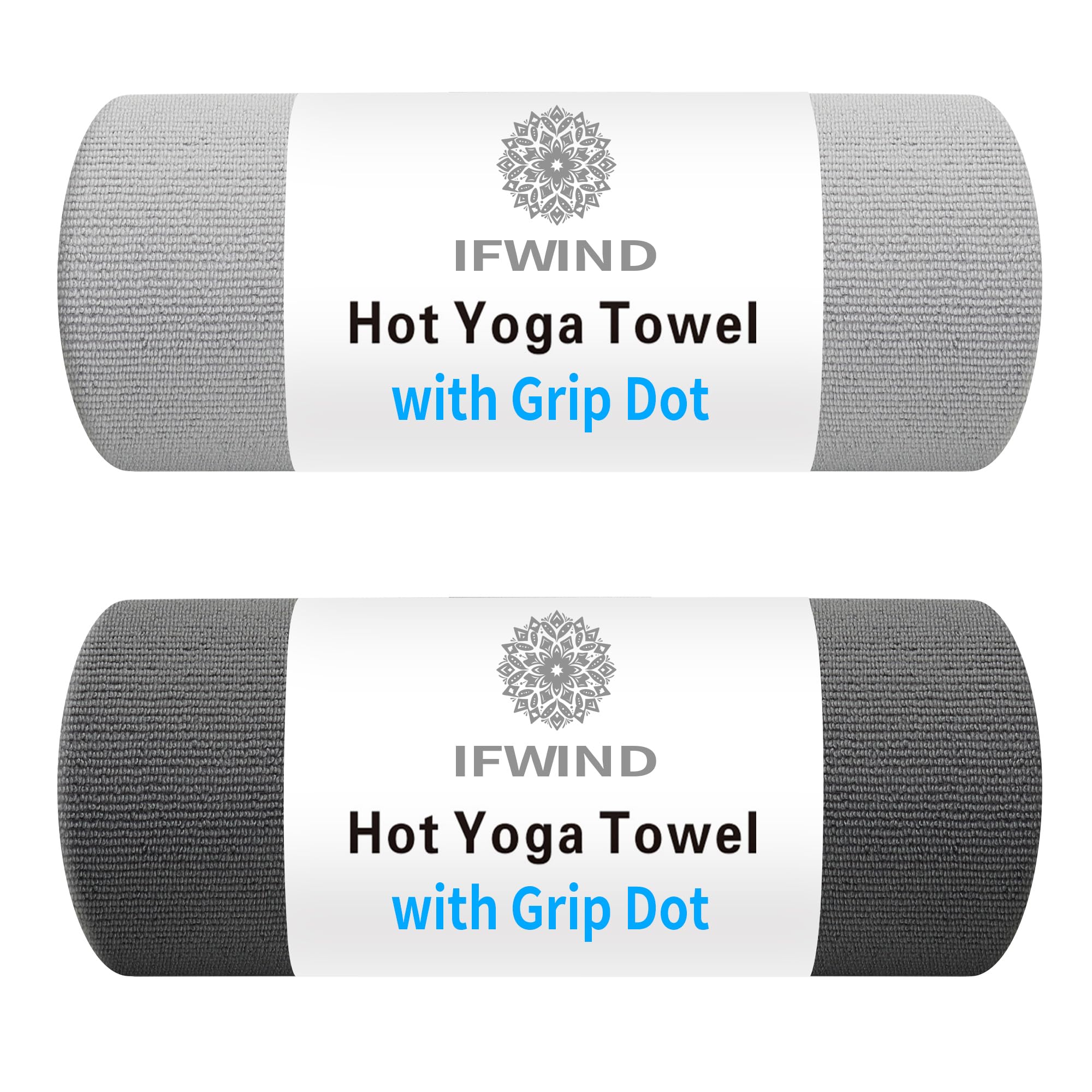 IFWIND front view folded towel showing clean rectangular cover and quick deployment benefit