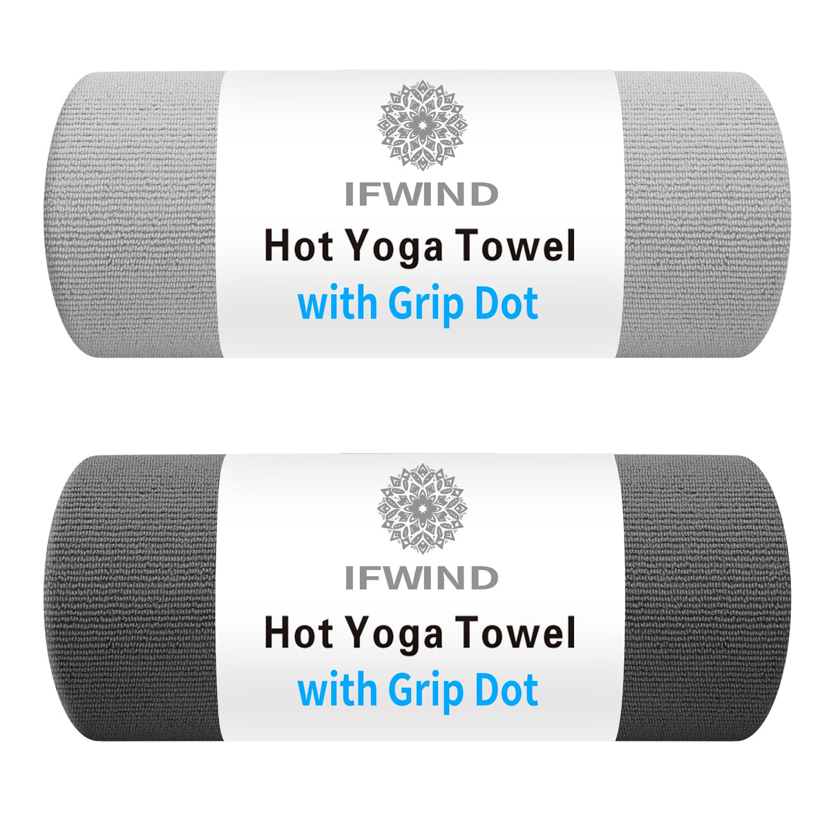 IFWIND front view folded towel showing clean rectangular cover and quick deployment benefit