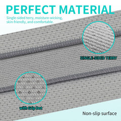 IFWIND towel laid on yoga mat in studio showing improved traction during practice