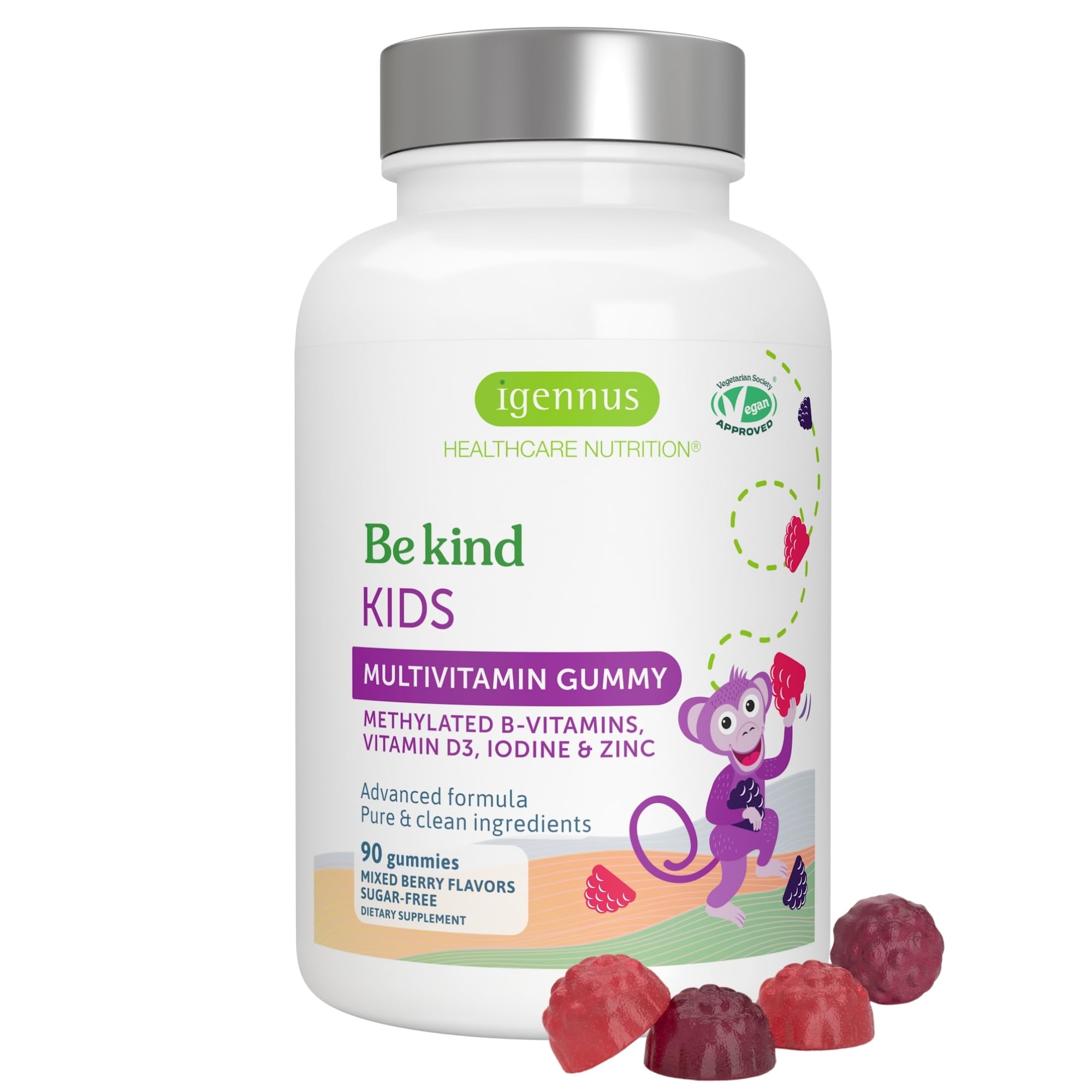 Igennus Healthcare Nutrition front packaging showing gummies and benefits