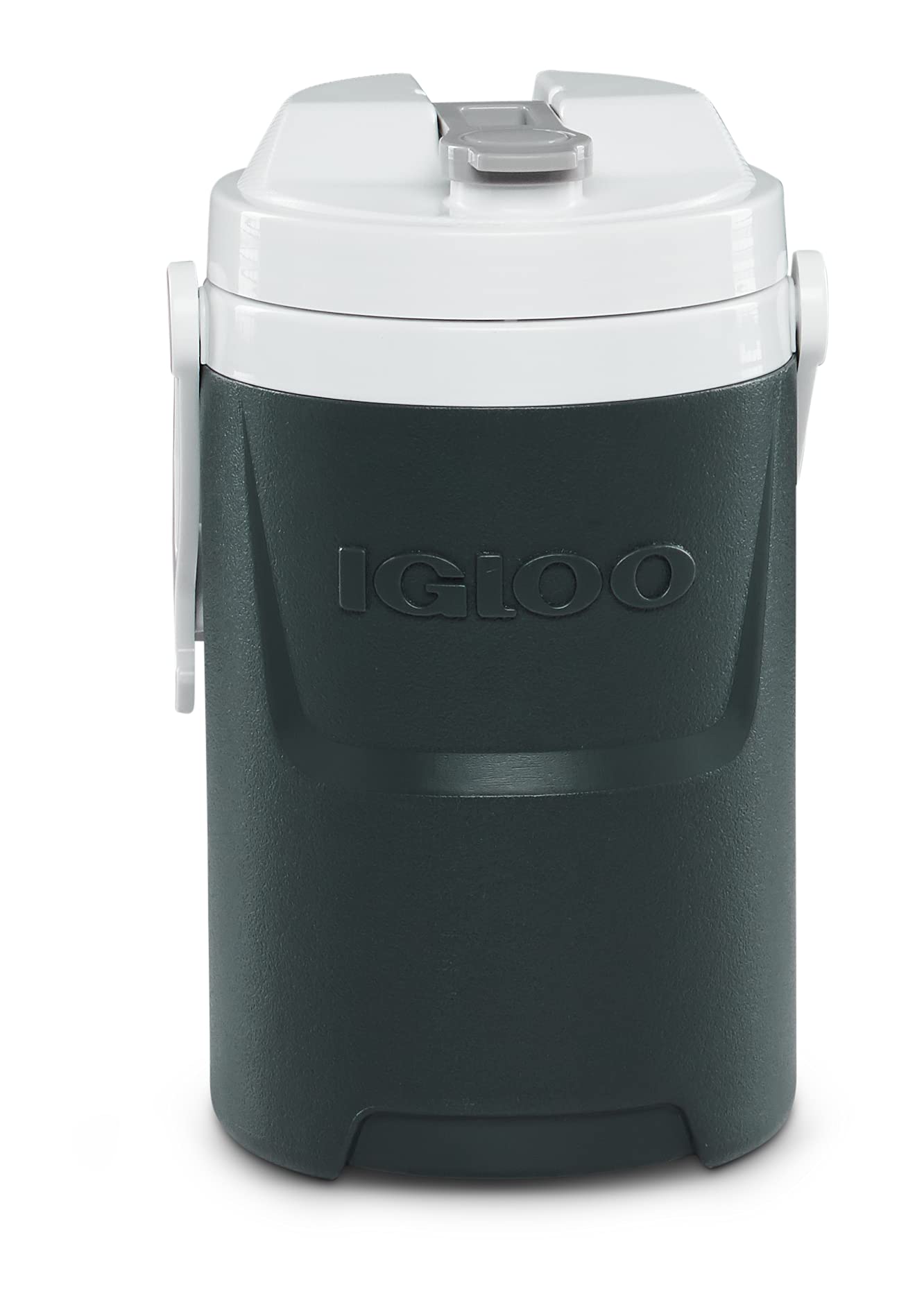 Igloo half-gallon front view showing durable body and handle for long-lasting use