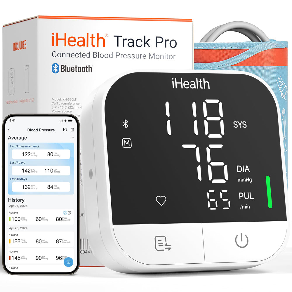 iHealth Track Pro front display showing clear readings and easy interpretation