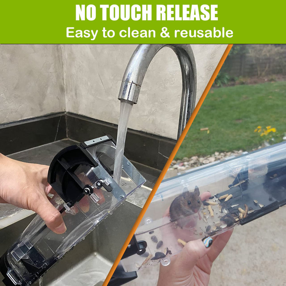 IIWEY outdoor release lifestyle shot showing safe, contact-free animal release
