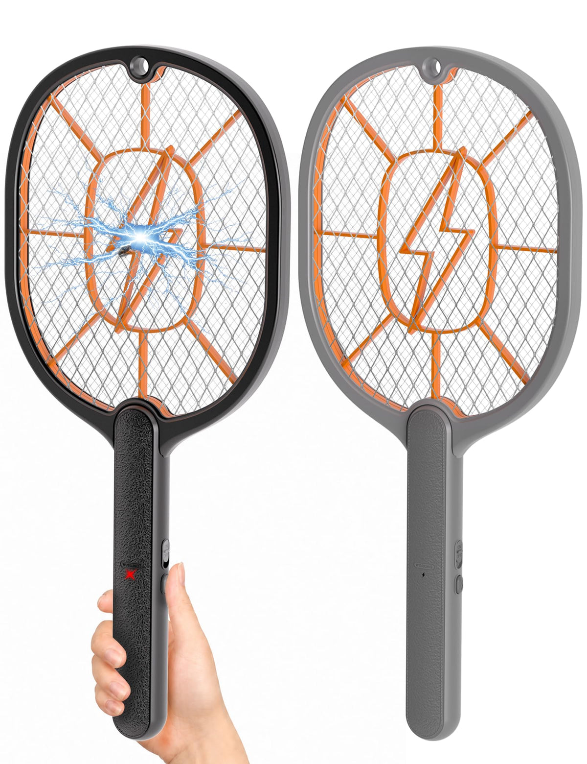 ijiqaeee front view of both black and gray rackets showing dual-pack convenience