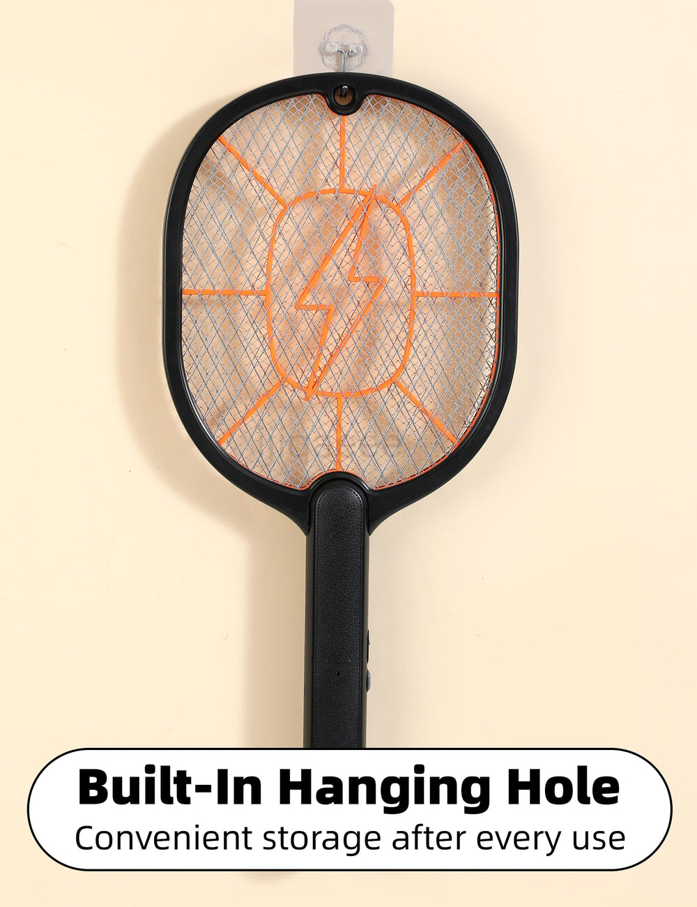 ijiqaeee racket next to a hand showing scale and easy one-handed use