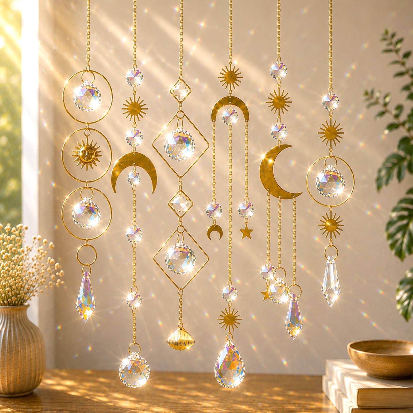 ilclviz front packaging showing six colorful suncatcher strands and chain benefits