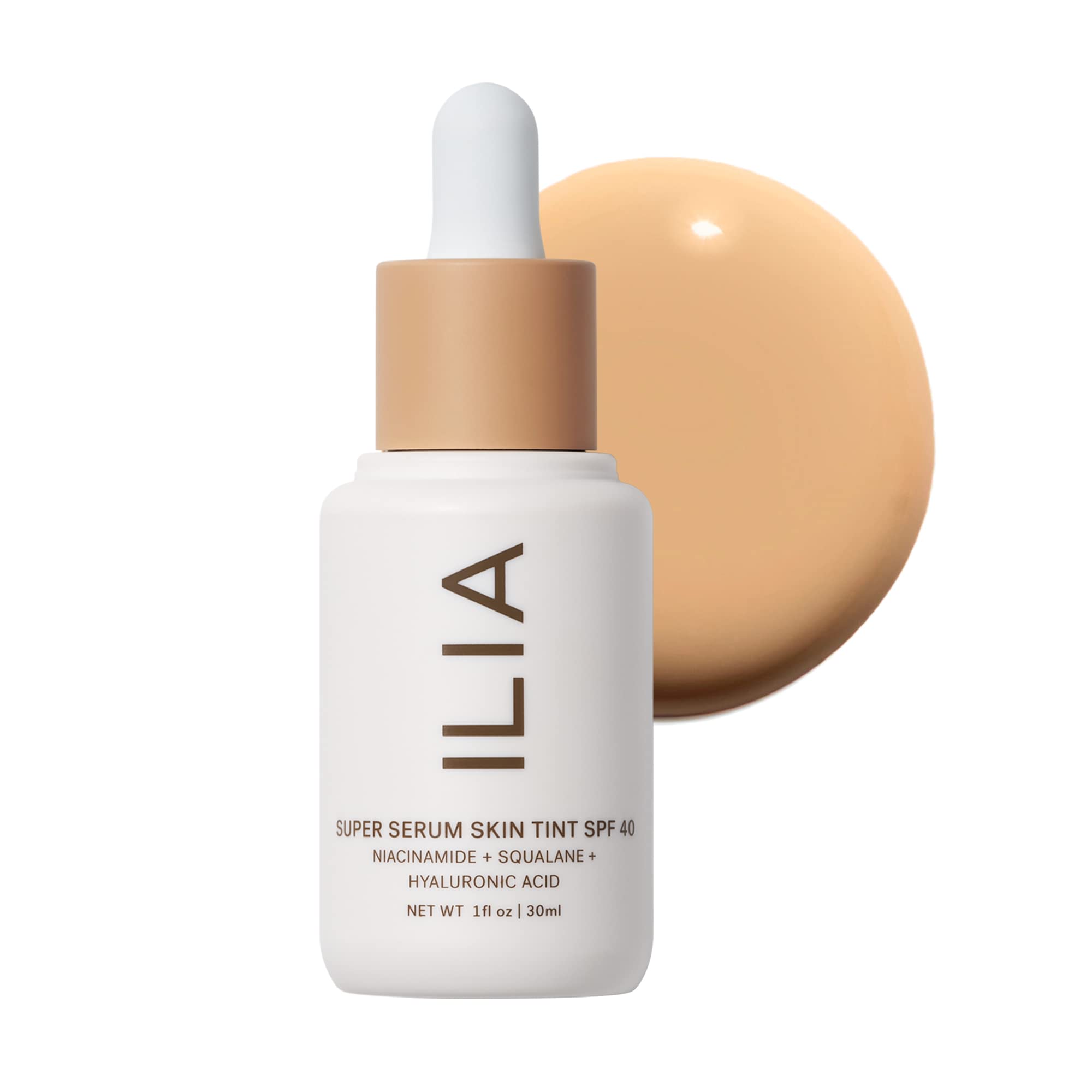 ILIA front bottle showing product and SPF benefit