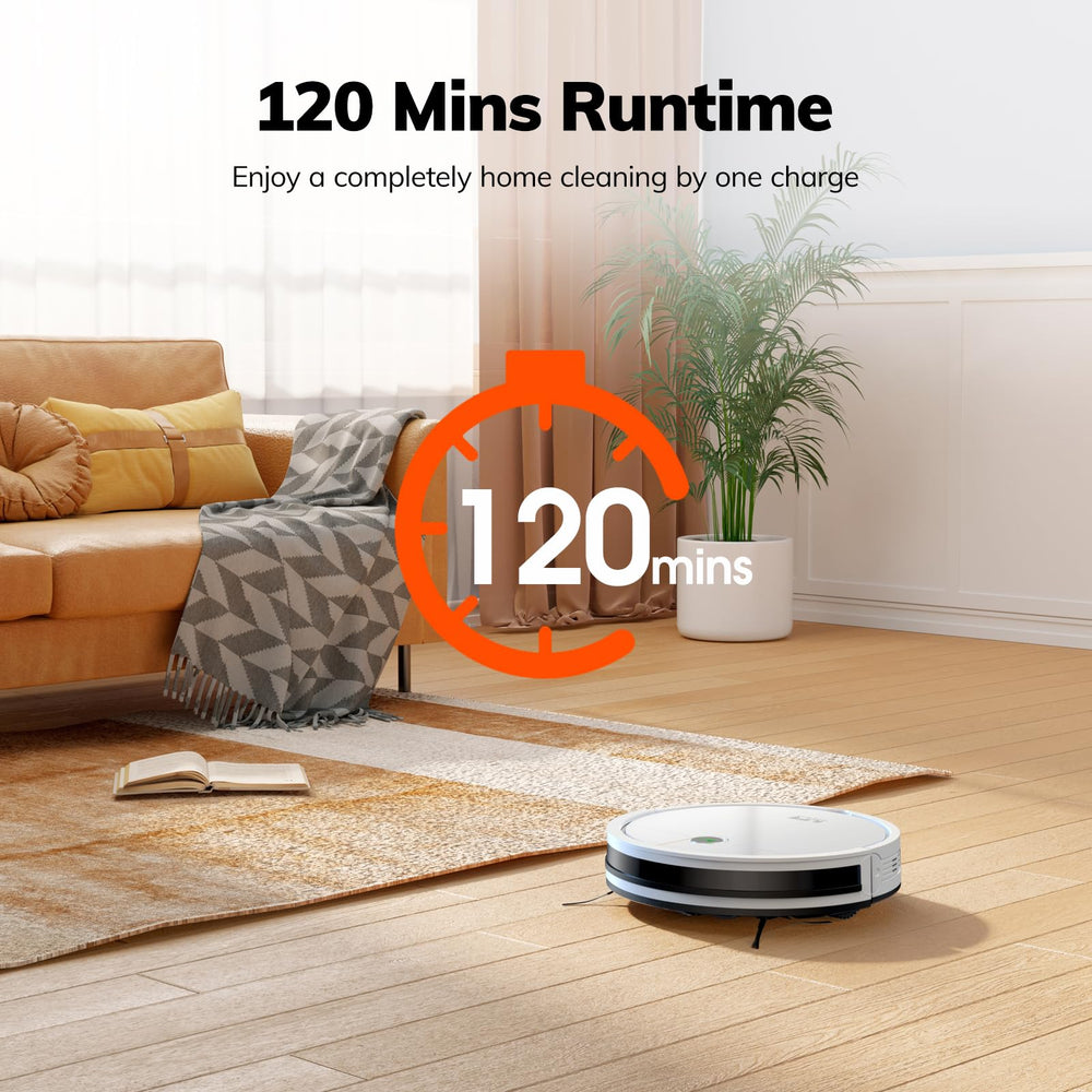 ILIFE V2 running along baseboard edge cleaning corners for thorough coverage benefit