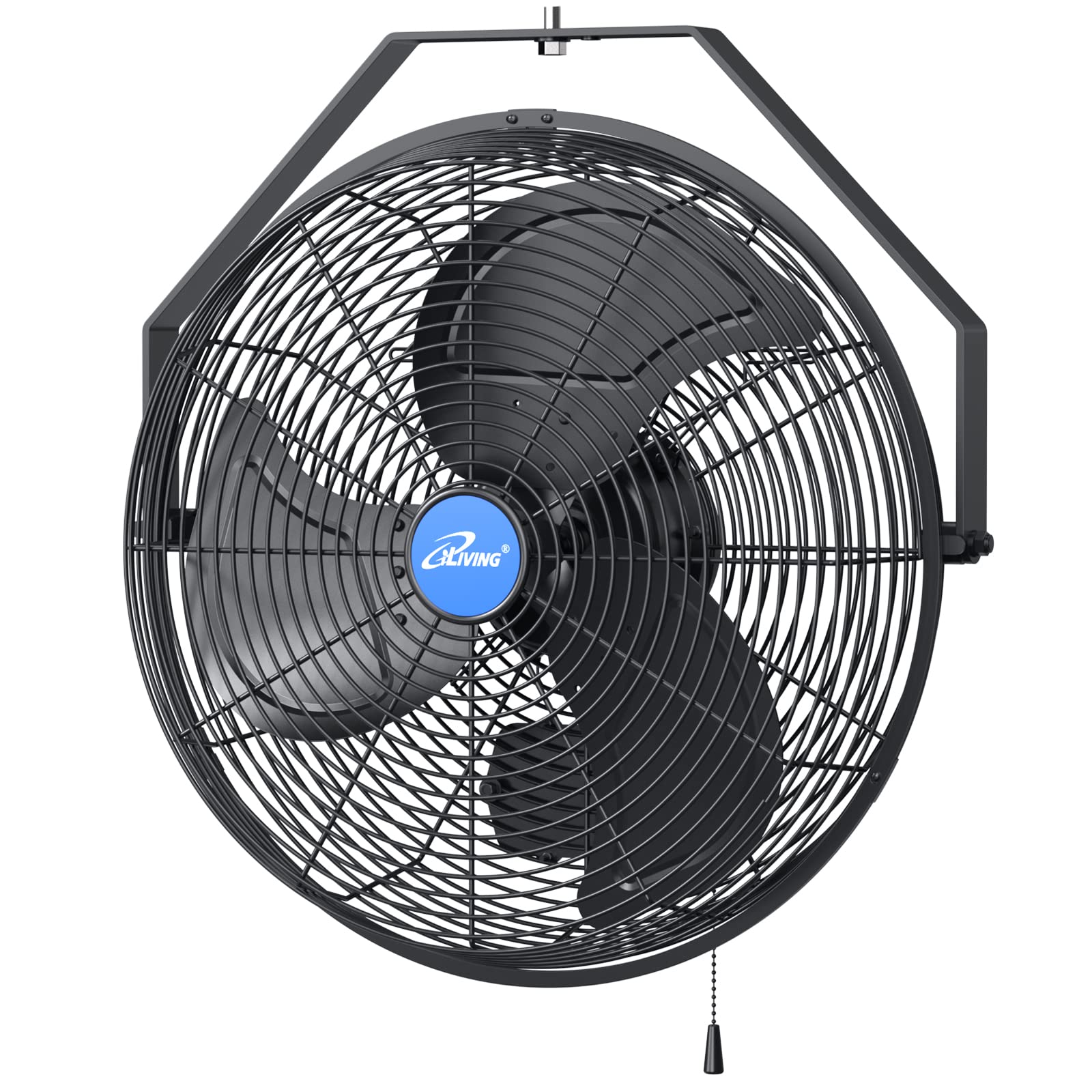 iLiving 18-inch wall fan front view showing strong airflow benefit
