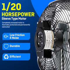 iLIVING detailed shot of aluminum fan blades showing deep pitch for maximum air movement