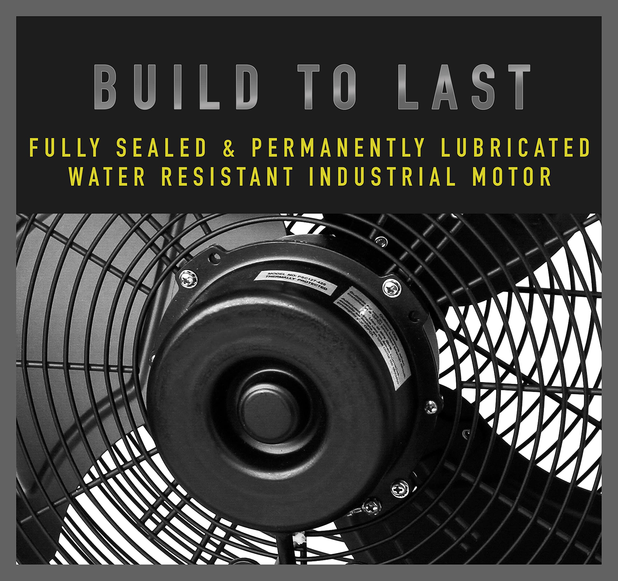 iLiving fan in garage showing cooler workshop comfort benefit