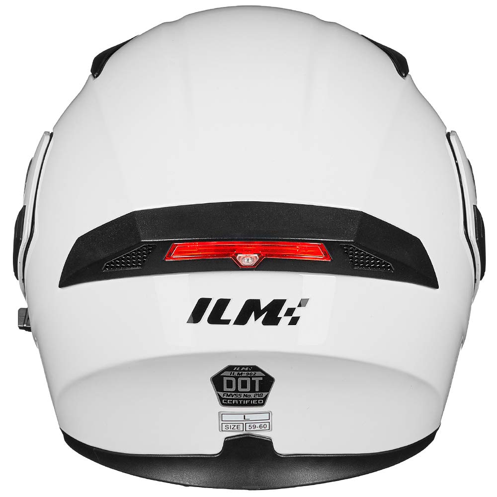 ILM helmet on motorcycle showcasing real-world fit and wind-noise control