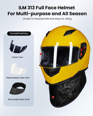 ILM helmet side profile highlighting aerodynamic design for reduced wind noise