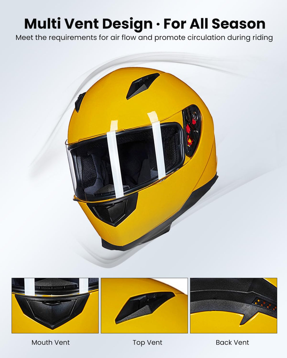 ILM helmet clear and smoked visors included for versatile light control