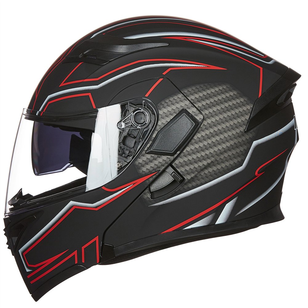 ILM Model 902 dual visors closed showing anti-fog and sun protection benefit