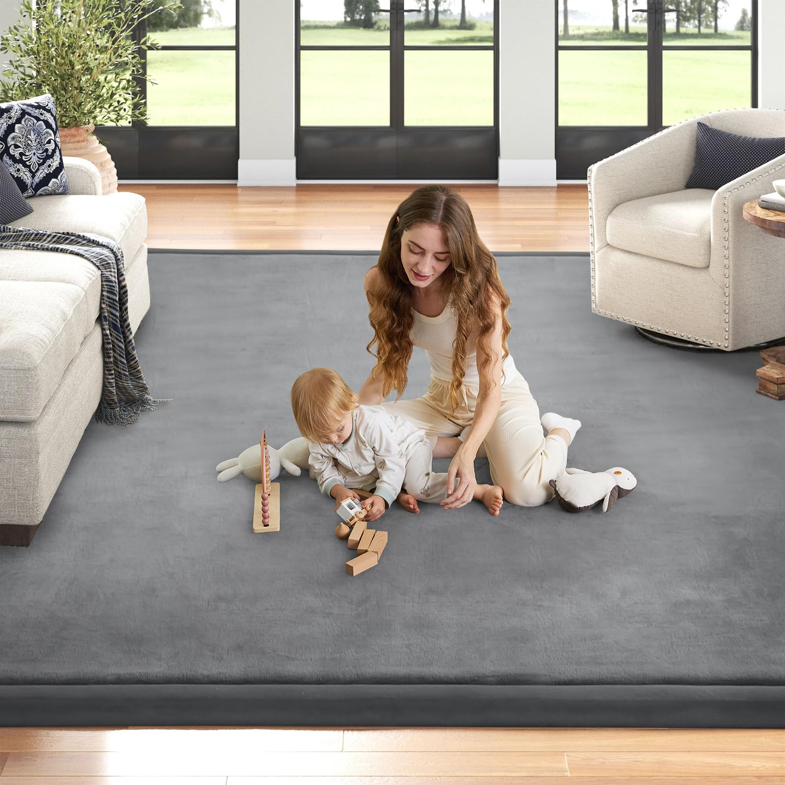 ILPEOD room lifestyle nursery setting showing stylish protection for floors