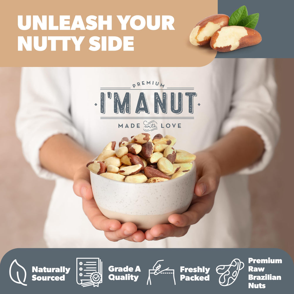 I'm A Nut mixed into granola to illustrate baking and breakfast recipe use