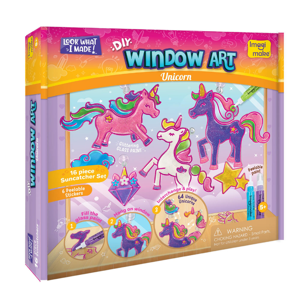 Imagimake assembled unicorn pieces demonstrating mix-and-match fun