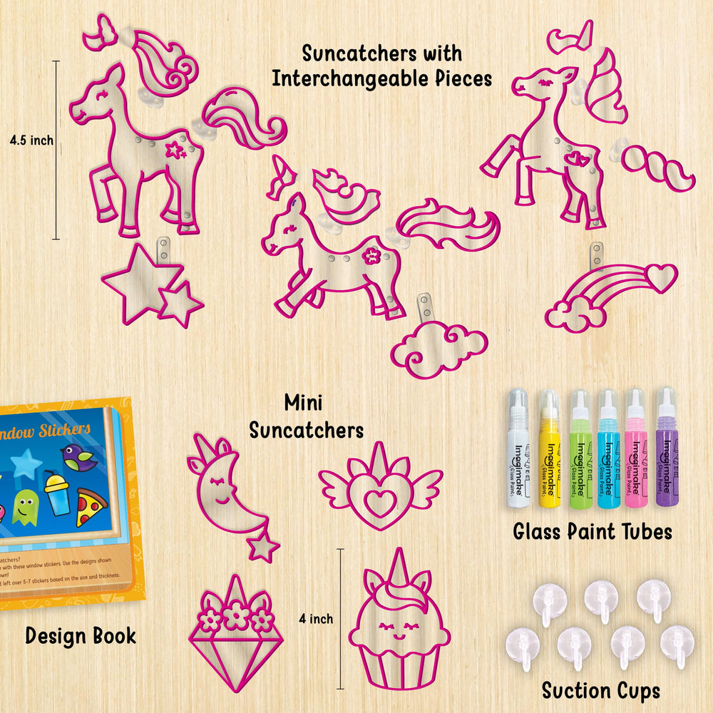 Imagimake close-up of unicorn frame detail for easy coloring