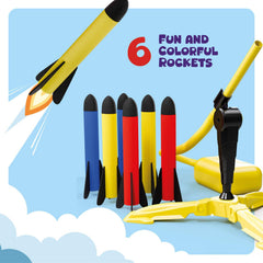 Imagineers foam rocket close-up showing soft tip and safe outdoor play benefit