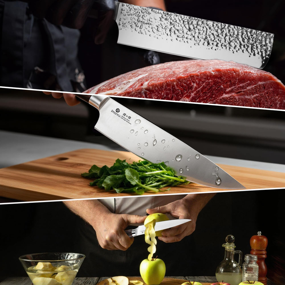 imarku knife set displayed in gift box, elegant present-ready packaging