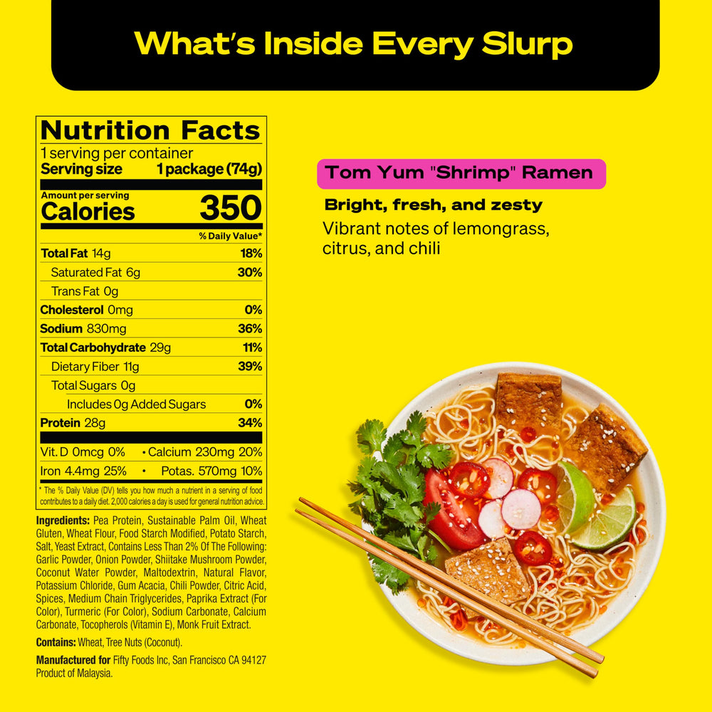 immi tom yum Shrimp broth splash over noodles illustrating bright tangy aroma benefit