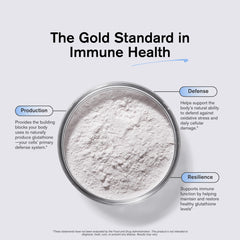 Close-up of Immunocal powder texture showing fine whey-based consistency