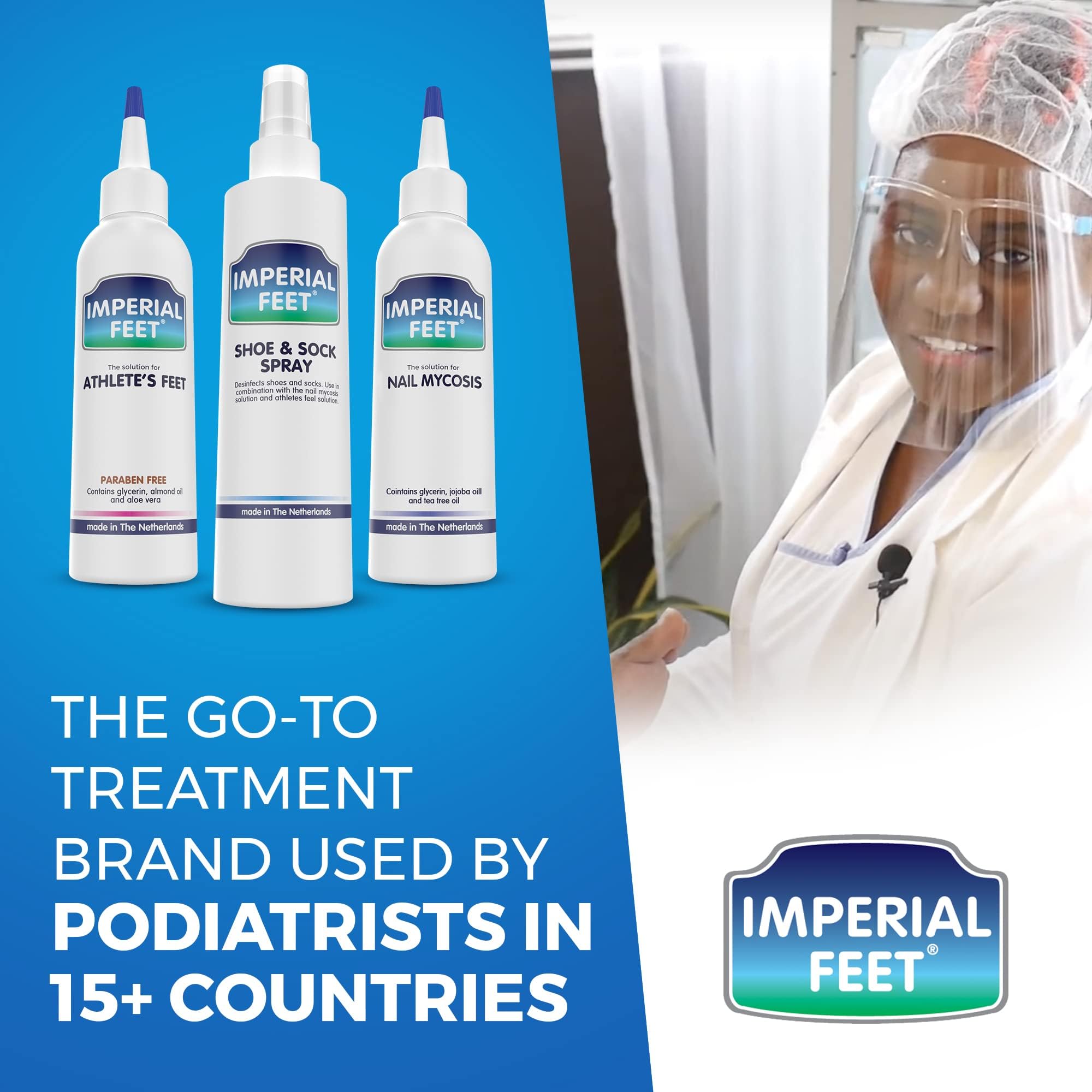 Imperial Feet label close-up highlighting directions and trusted formulation