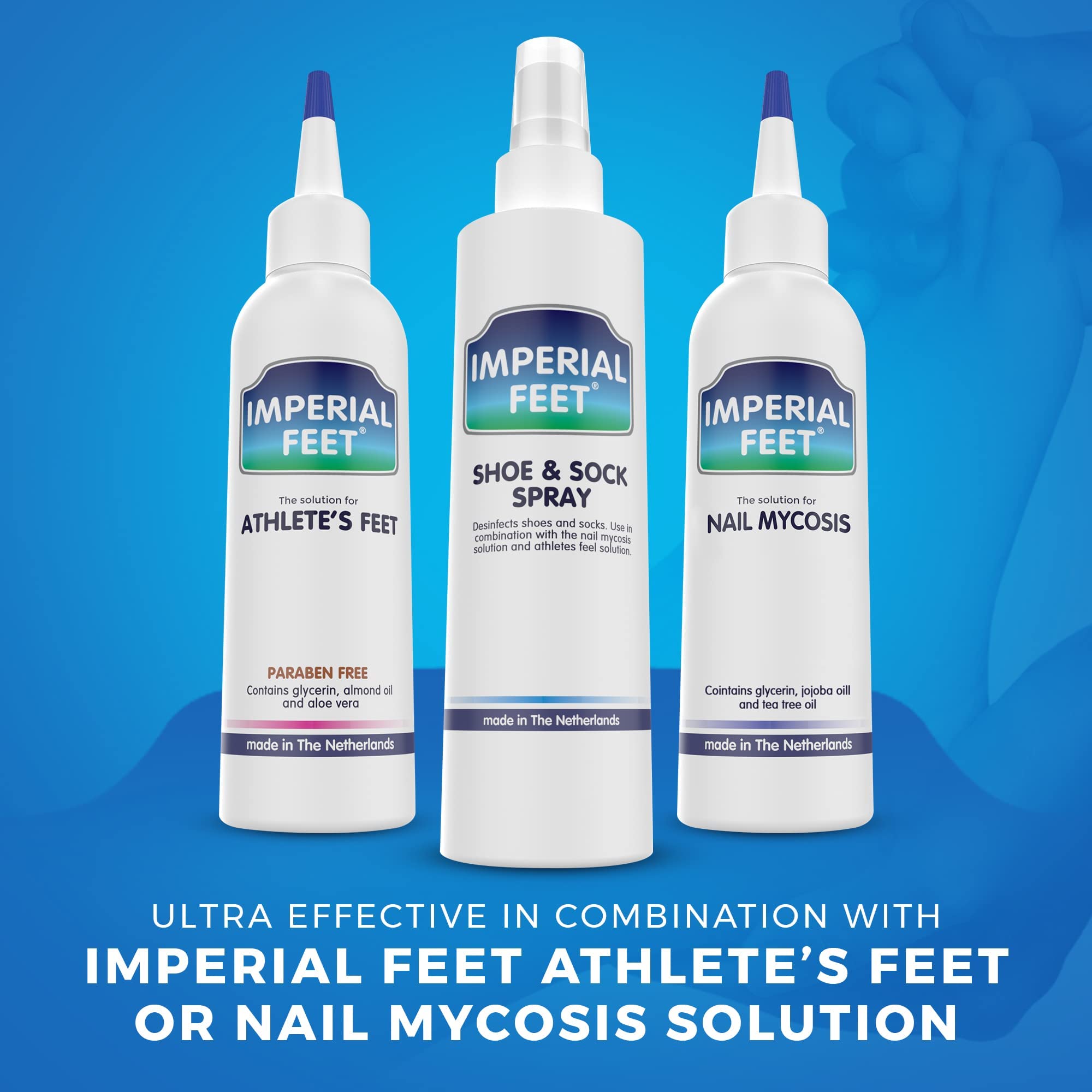 Imperial Feet on socks drying to remove odor and reduce spore transfer