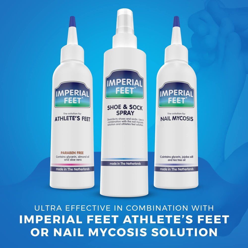 Imperial Feet on socks drying to remove odor and reduce spore transfer