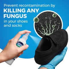 Imperial Feet spray nozzle close-up demonstrating easy, targeted application
