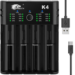 IMREN front view showing four bays and compact design for versatile charging