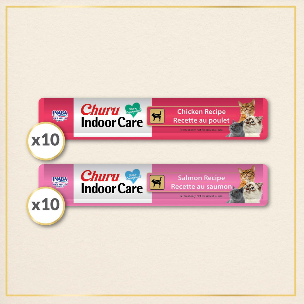 INABA Churu tube next to coin for scale, highlighting single-serve convenience