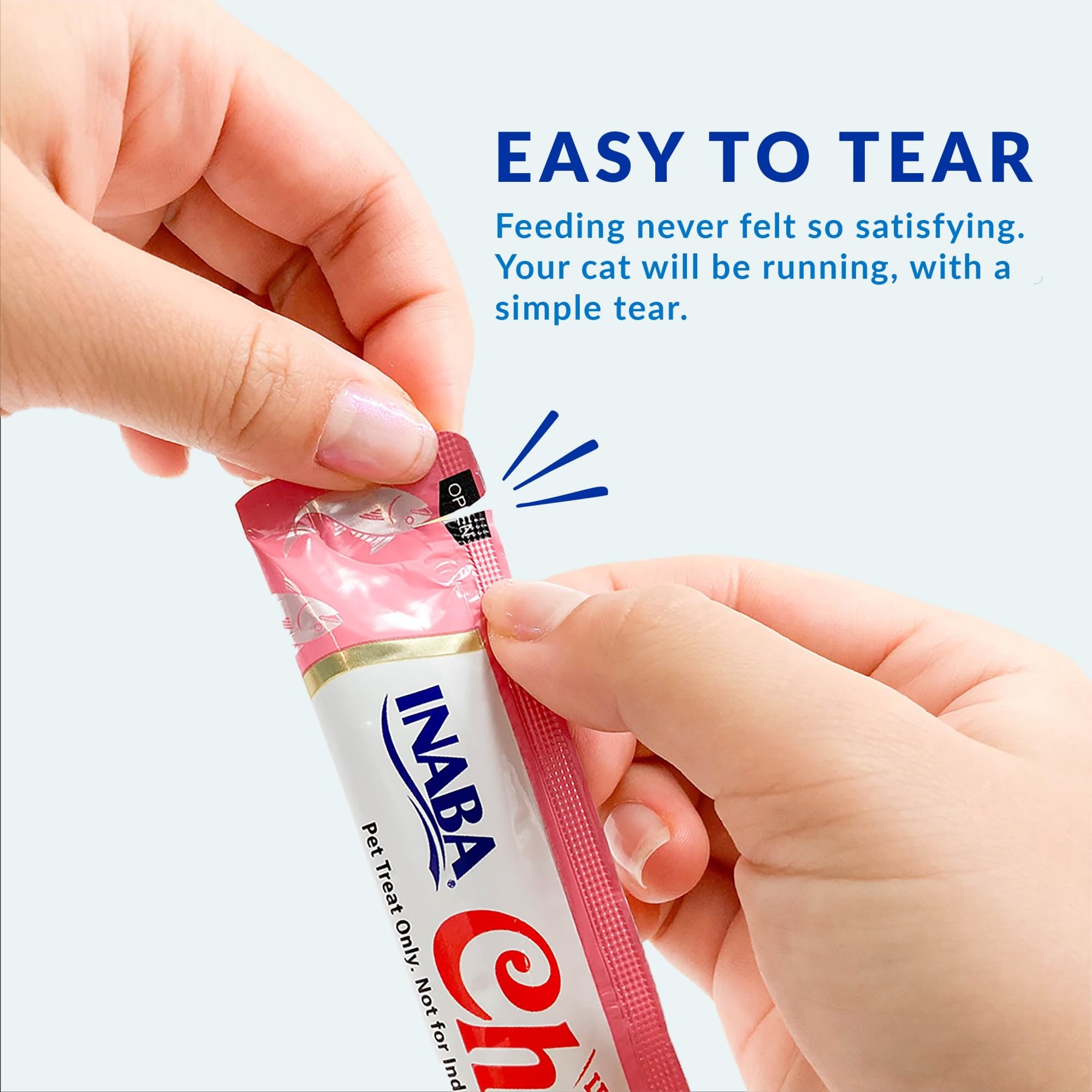INABA Churu next to a coin for size comparison convenience