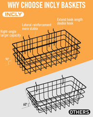 INCLY close-up of dual peg hooks and thick wire showing secure attachment