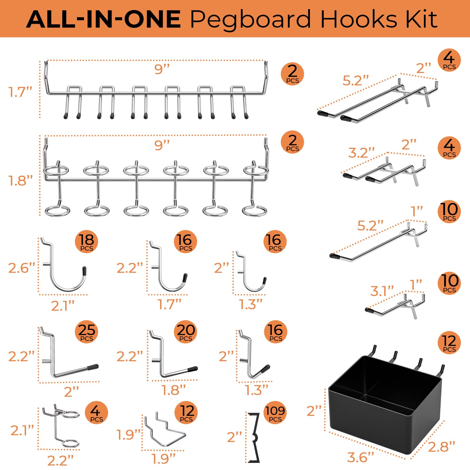 INCLY mounted pegboard in garage showing accessible organized tools