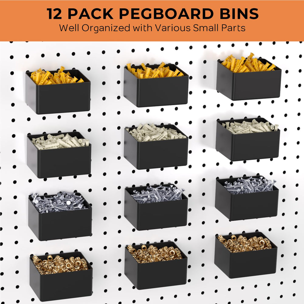 INCLY peg locks and hardware showing secure fit on thicker pegboards
