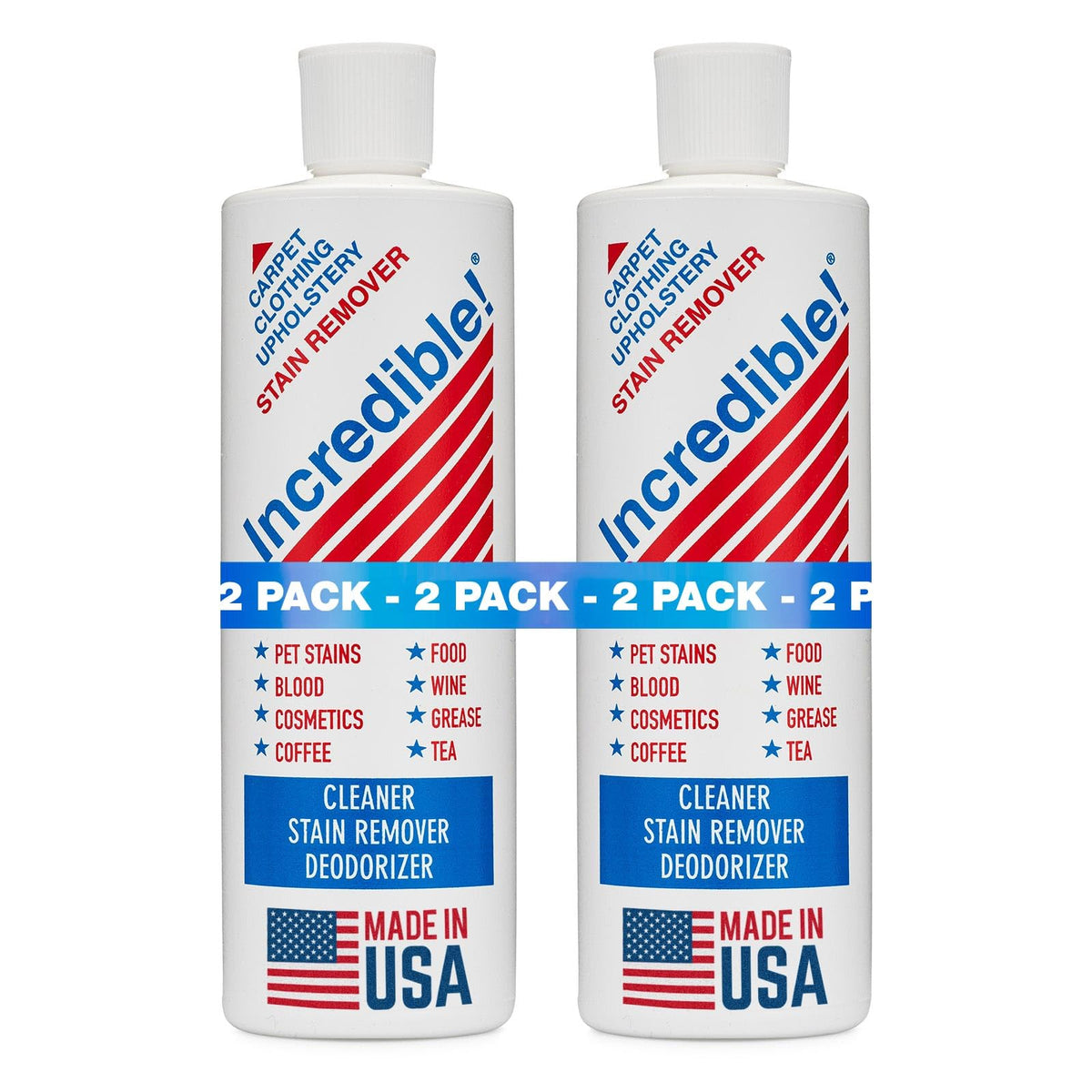 INCREDIBLE! front label view showing product and clear instructions