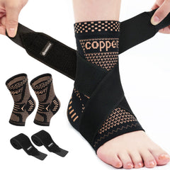 INDEEMAX ankle brace front view showing slim fit and support