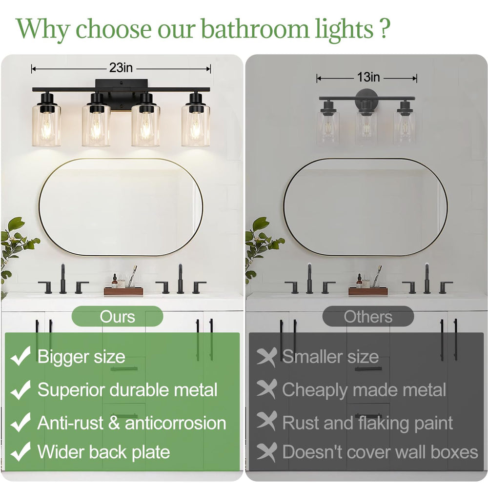 Indoi clear glass shade closeup highlighting durable thick glass and clarity