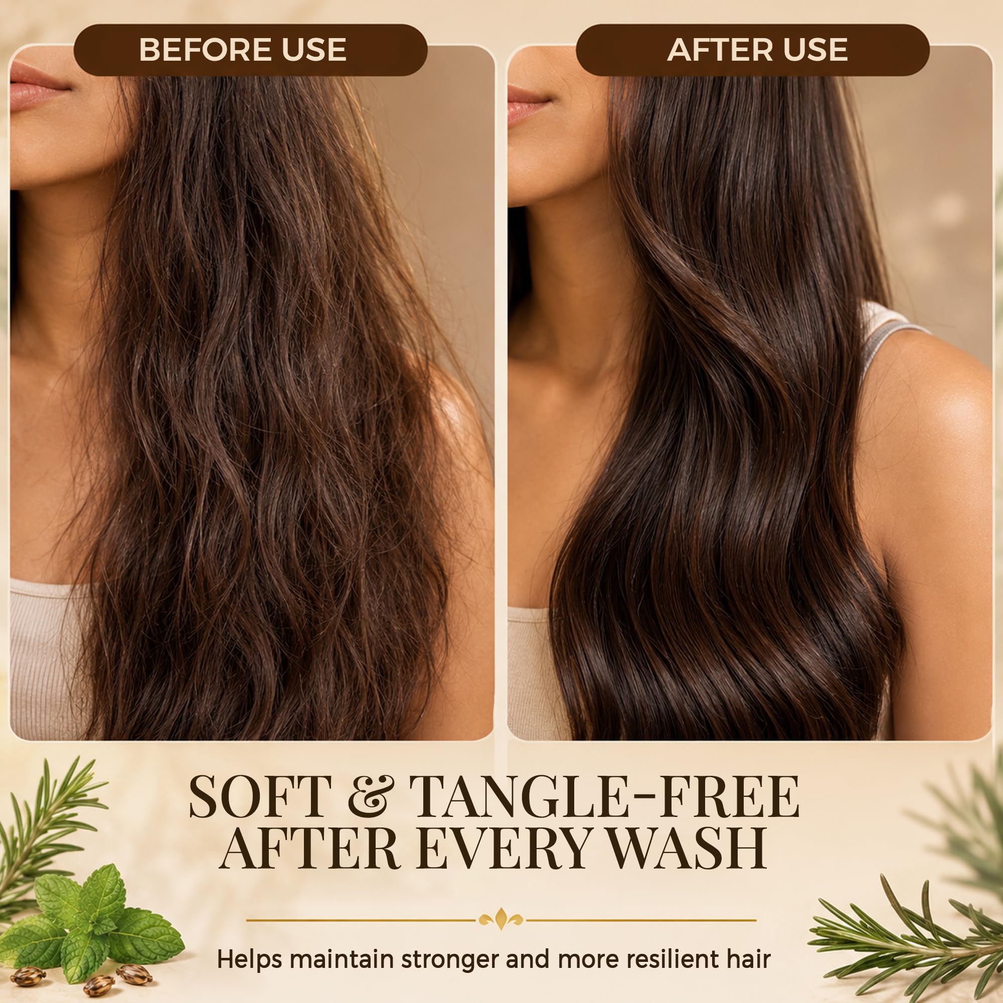 INFINA ESSENTIALS rosemary and peppermint ingredients highlighting invigorating scent
